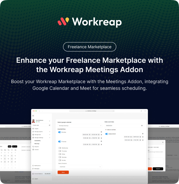 Workreap Meetings - Streamline Your Meetings in the Workreap Theme - 1